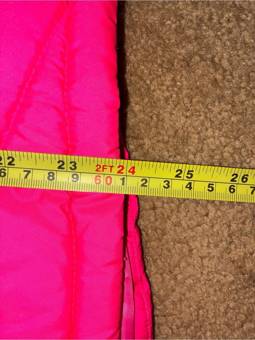 GAP Neon Pink Quilted Puffer Vest - Picture 7 of 8